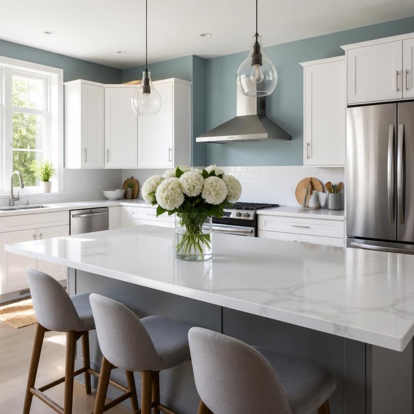 Cocina impecable despues de una limpieza profunda de Casa Seis